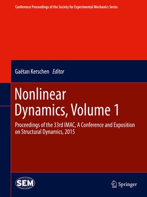 cover image of Nonlinear Dynamics, Volume 1